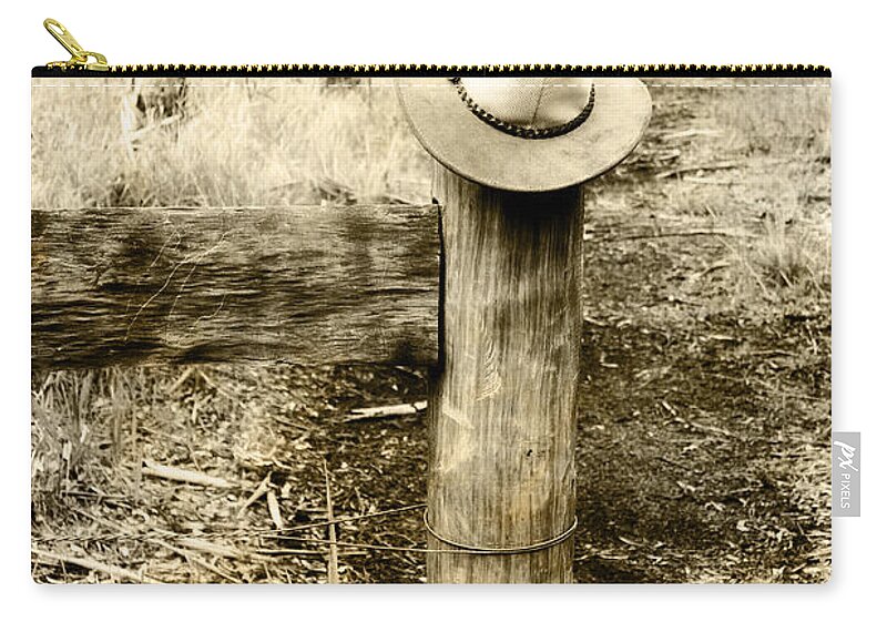 Farm Zip Pouch featuring the photograph Outback Farming Land by Jorgo Photography