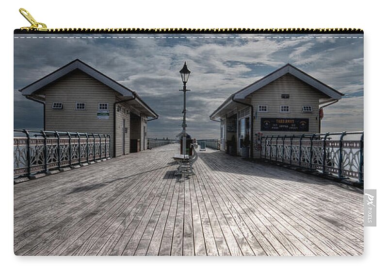 Penarth Pier Zip Pouch featuring the photograph Penarth Pier 1 #6 by Steve Purnell