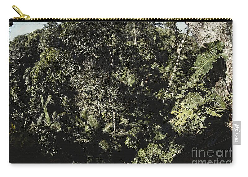 Rainforest Canopy Zip Pouch featuring the photograph Peruvian Rainforest Canopy #1 by Gregory G. Dimijian, M.D.