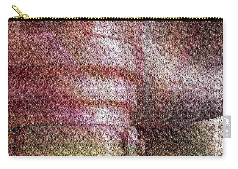 Pipes Zip Pouch featuring the digital art Pipes #2 by Diane Parnell