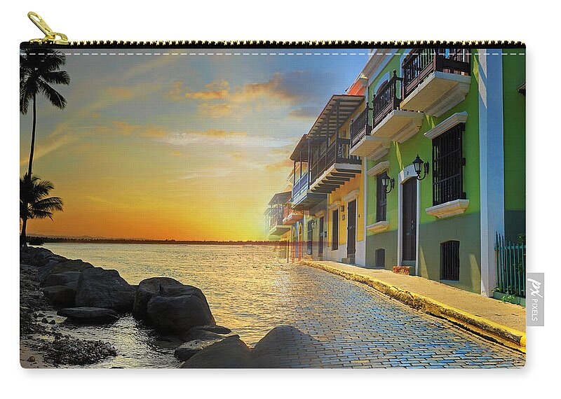 Puerto Rico Zip Pouch featuring the photograph Puerto Rico Collage 4 by Stephen Anderson