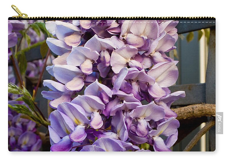  Zip Pouch featuring the photograph Purple Orchid Like Flower #1 by James Gay