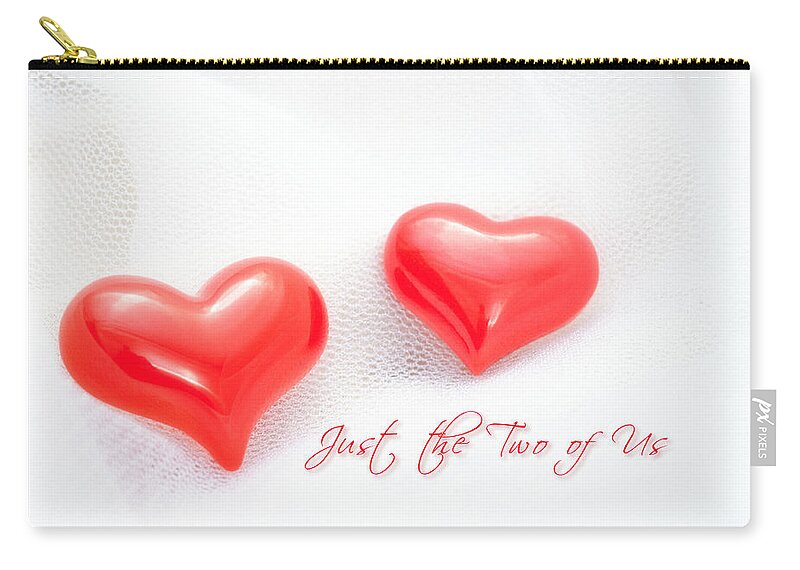 Art Zip Pouch featuring the photograph Red heart of Love #1 by U Schade