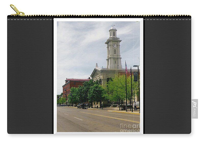 Courthouse Zip Pouch featuring the photograph Ross County Courthouse #2 by Charles Robinson