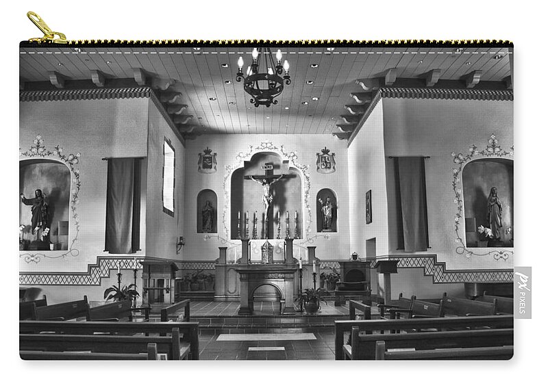 San Carlos Cathedral Zip Pouch featuring the photograph San Carlos Cathedral #1 by Ron White