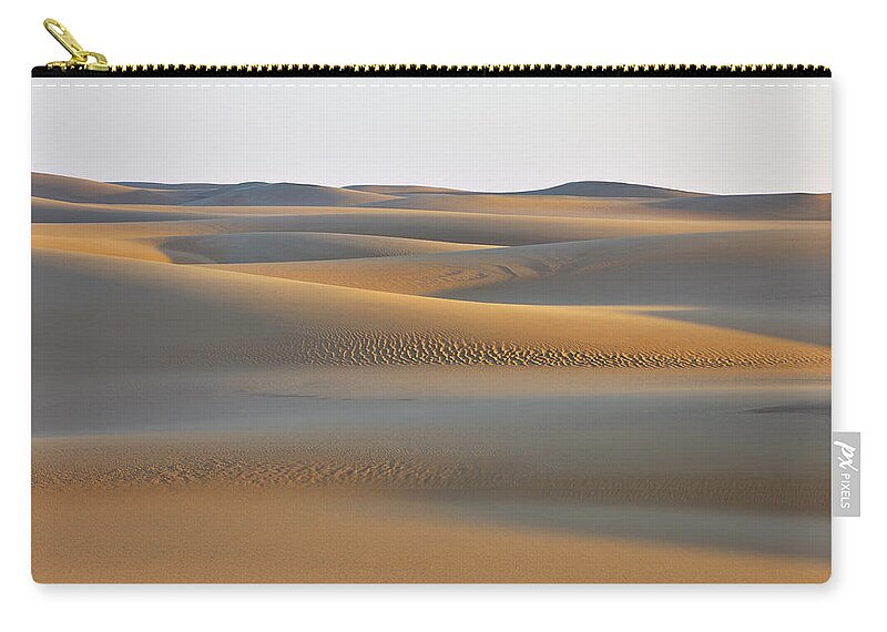 Tranquility Zip Pouch featuring the photograph Sand Dunes #1 by Raimund Linke