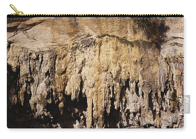 1995 Zip Pouch featuring the photograph Sand Stalactites In Australia #1 by A.b. Joyce
