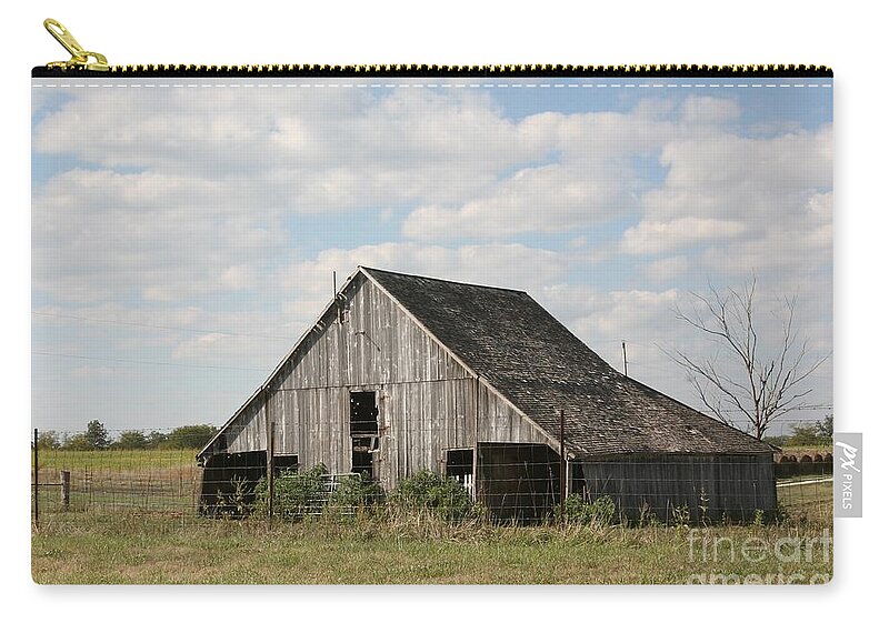Scenic Zip Pouch featuring the photograph Scenic Barn #2 by Kathryn Cornett