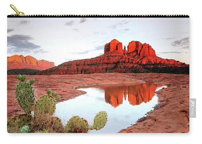 Scenics Zip Pouch featuring the photograph Sedona Arizona #1 by Dougberry
