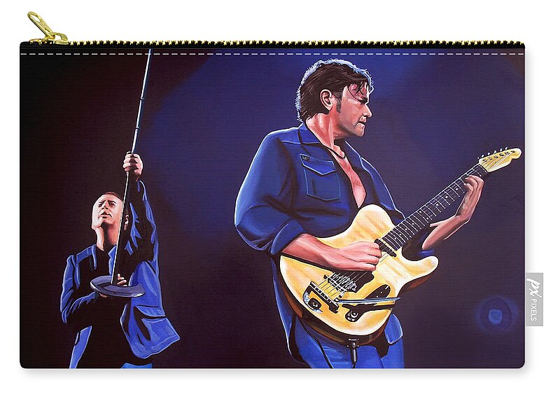 Simple Minds Zip Pouch featuring the painting Simple Minds by Paul Meijering