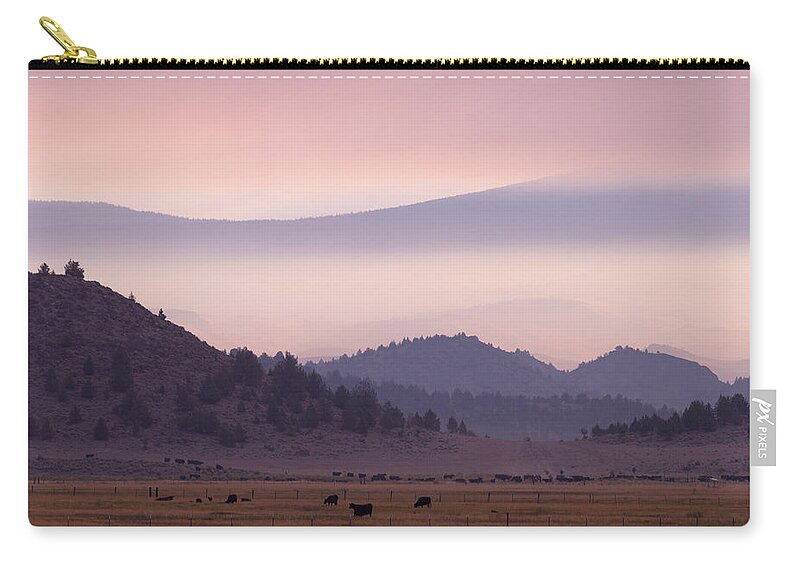 Sunset Zip Pouch featuring the photograph Sunset by Alexander Fedin