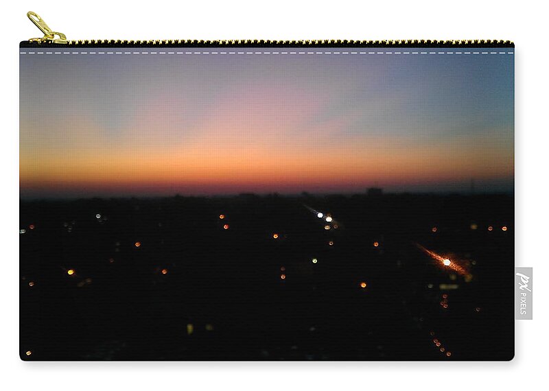 Sunset Zip Pouch featuring the photograph Sunset Silhouette by Kenny Glover
