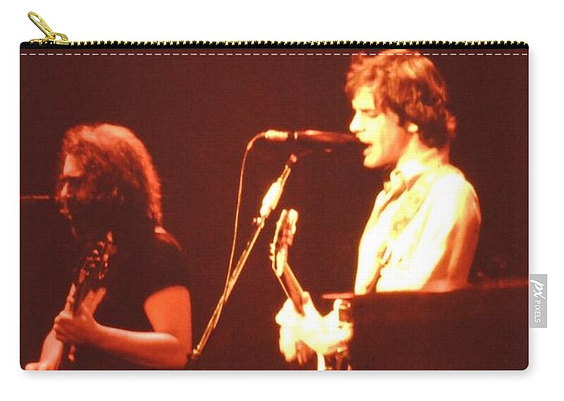 Music Zip Pouch featuring the photograph In Concert - The Grateful Dead by Susan Carella