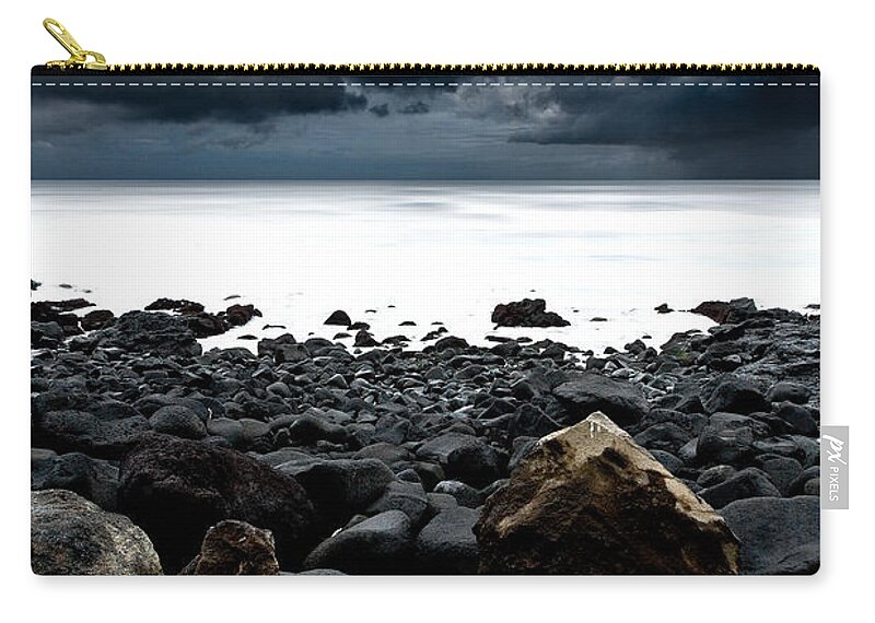 Raw Nature Zip Pouch featuring the photograph The storm #2 by Jorge Maia