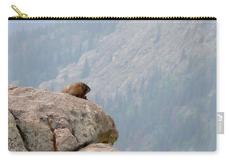 Marmot Zip Pouch featuring the photograph The View #1 by Laurel Powell