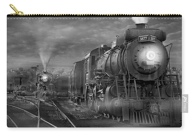 Transportation Carry-all Pouch featuring the photograph The Yard by Mike McGlothlen