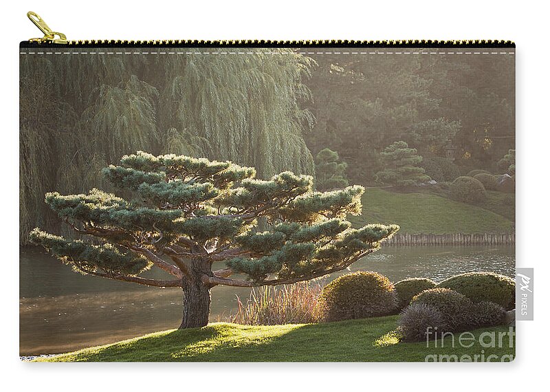 Bonsai Zip Pouch featuring the photograph Tranquility by Patty Colabuono
