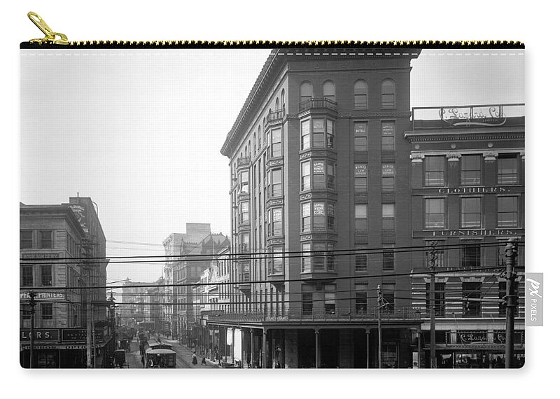 New Orleans Zip Pouch featuring the photograph Vintage New Orleans 3 #1 by Andrew Fare