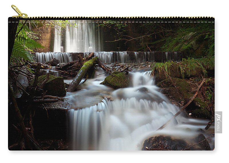 Waterfall Zip Pouch featuring the photograph Waterfall #1 by Ivan Slosar
