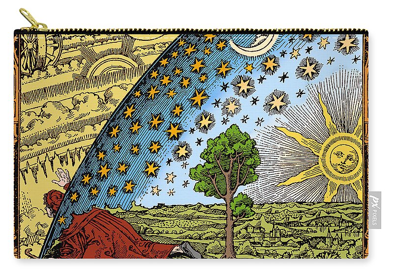 History Carry-all Pouch featuring the drawing Where Heaven And Earth Meet 1888 by Science Source