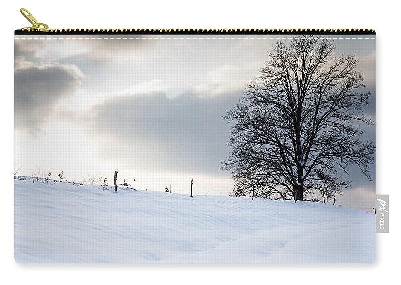 Trees Zip Pouch featuring the photograph Winter Landscapes #1 by Ian Middleton