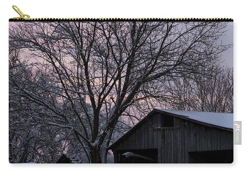 Snow Carry-all Pouch featuring the photograph Winter Snow by Holden The Moment