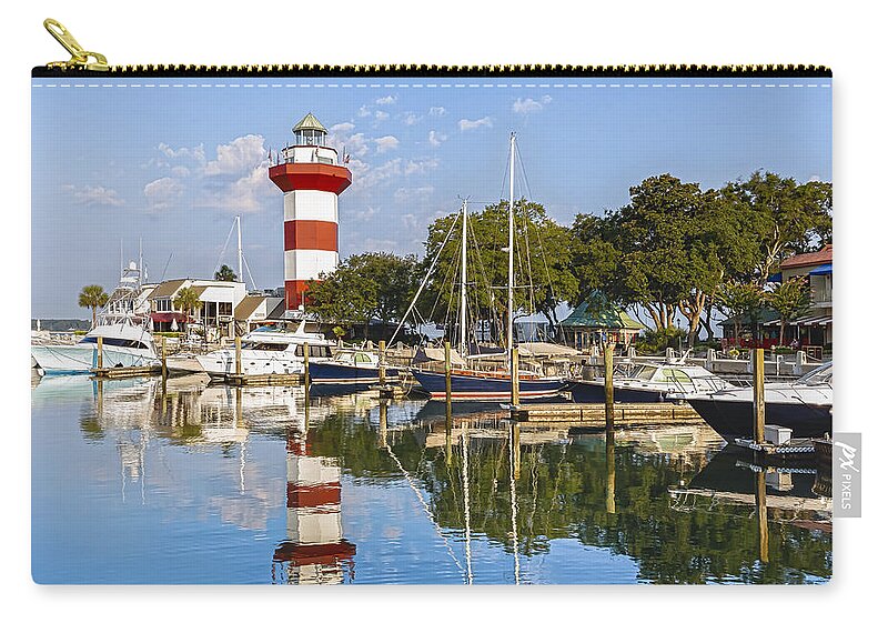 America Carry-all Pouch featuring the photograph Lighthouse on Hilton Head Island by Peter Lakomy