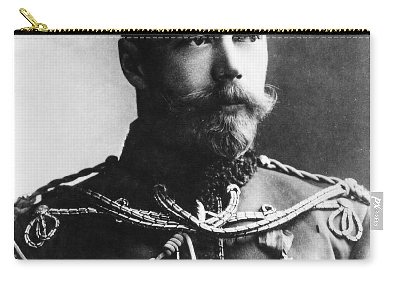 1914 Zip Pouch featuring the photograph Nicholas II (1868-1918) #11 by Granger