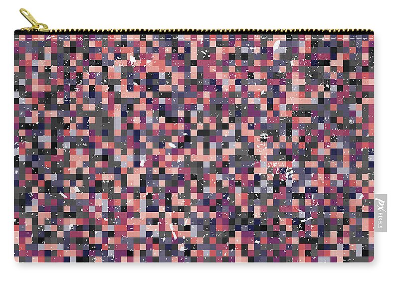 Wallpaper Zip Pouch featuring the digital art Pixel Art #111 by Mike Taylor