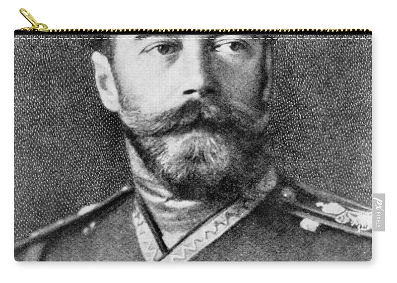 1914 Zip Pouch featuring the photograph Nicholas II (1868-1918) #12 by Granger