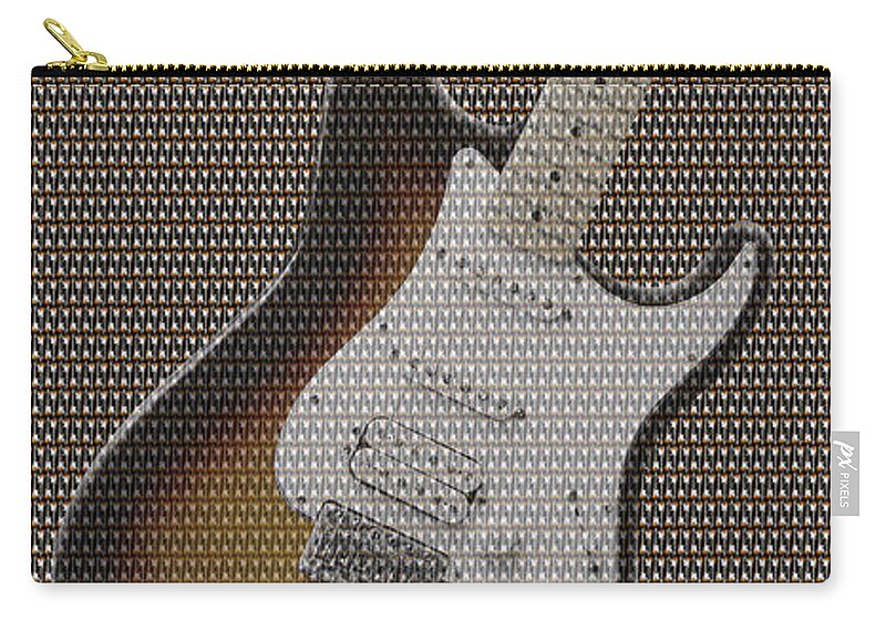 Rock And Roll Zip Pouch featuring the photograph 12 Thousand Electric guitars by Mike McGlothlen