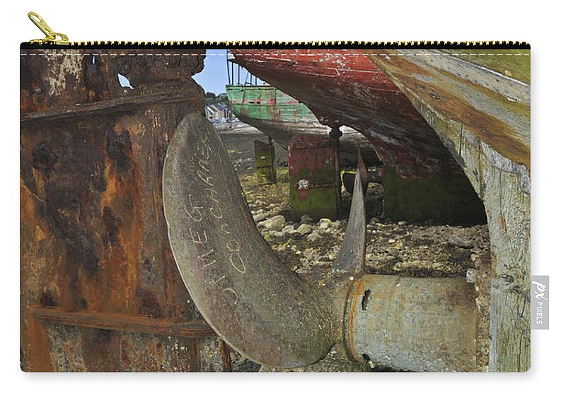 Rust Zip Pouch featuring the photograph 120206p068 by Arterra Picture Library