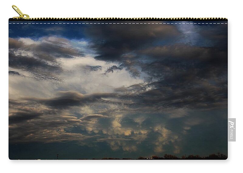 Stormscape Zip Pouch featuring the photograph Let the Storm Season Begin #20 by NebraskaSC