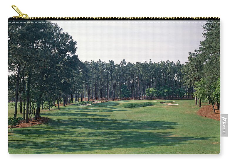 Photography Zip Pouch featuring the photograph 17th Hole At Golf Course, Pinehurst by Panoramic Images