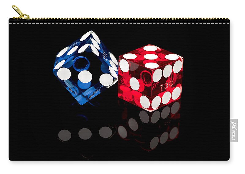 Dice Carry-all Pouch featuring the photograph Colorful Dice by Raul Rodriguez