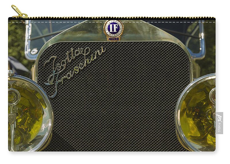1922 Zip Pouch featuring the photograph 1922 Isotta-Fraschini by Jack R Perry