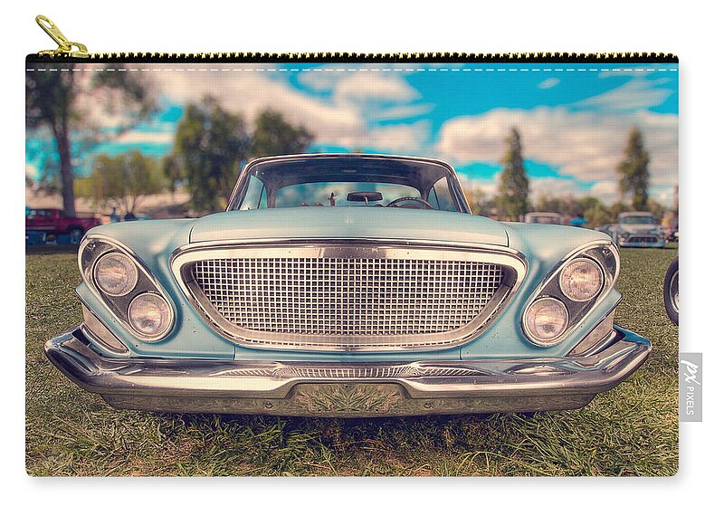 Antique Zip Pouch featuring the photograph 1961 Chrysler Newport by Yo Pedro