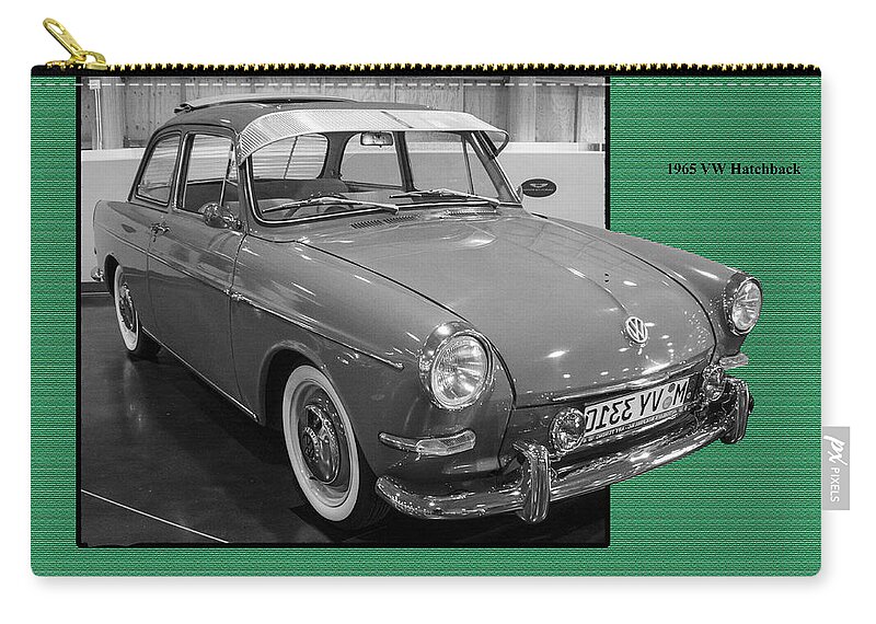 Ron Roberts Photography Zip Pouch featuring the photograph 1965 VW Notchback by Ron Roberts