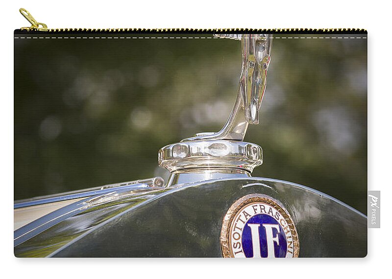 American Zip Pouch featuring the photograph 1922 Isotta-Fraschini #4 by Jack R Perry