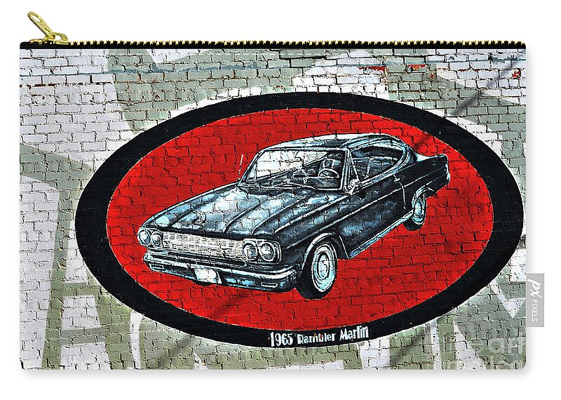 American Zip Pouch featuring the photograph 1965 Rambler Marlin #2 by Linda Cox