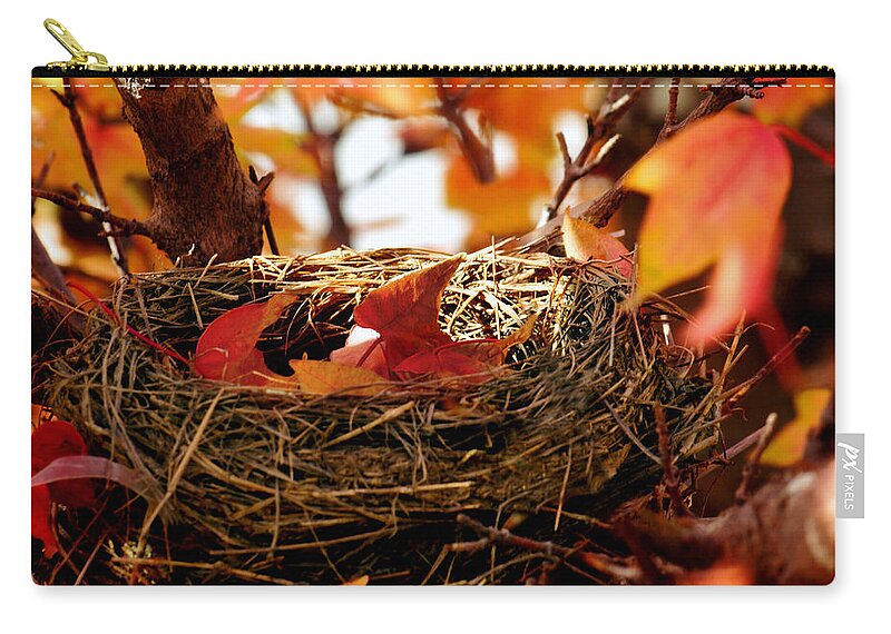 Autumn Zip Pouch featuring the photograph A Clutch of Color by Jason Politte