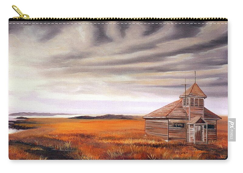 Prophetic Zip Pouch featuring the painting Abandoned by Jeanette Sthamann