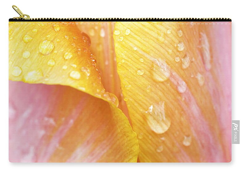Tulip Zip Pouch featuring the photograph Abstract Tulip by Patty Colabuono