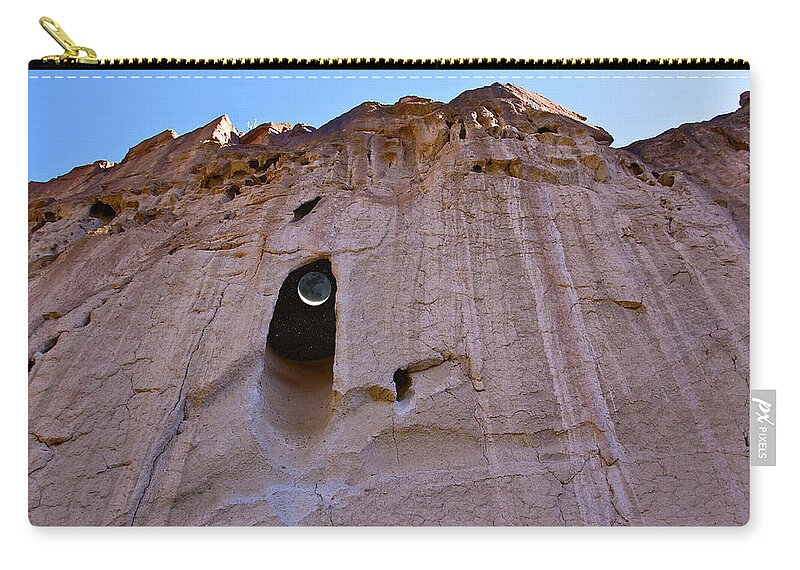 New Mexico Zip Pouch featuring the photograph Black Hole #2 by Greg Wells