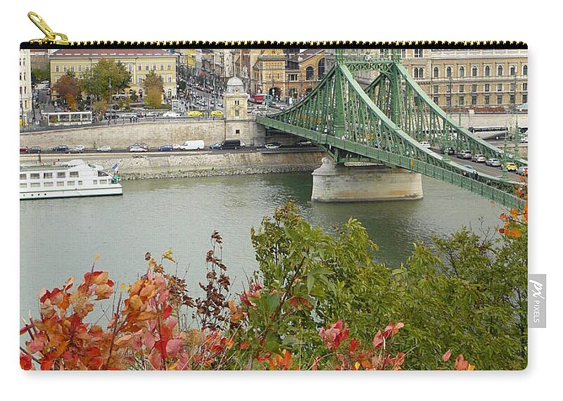 Gellert Hill Zip Pouch featuring the photograph Budapest #2 by Ilona Nagy