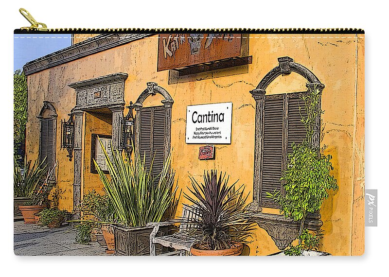 Bar Carry-all Pouch featuring the photograph Cantina by Chuck Staley