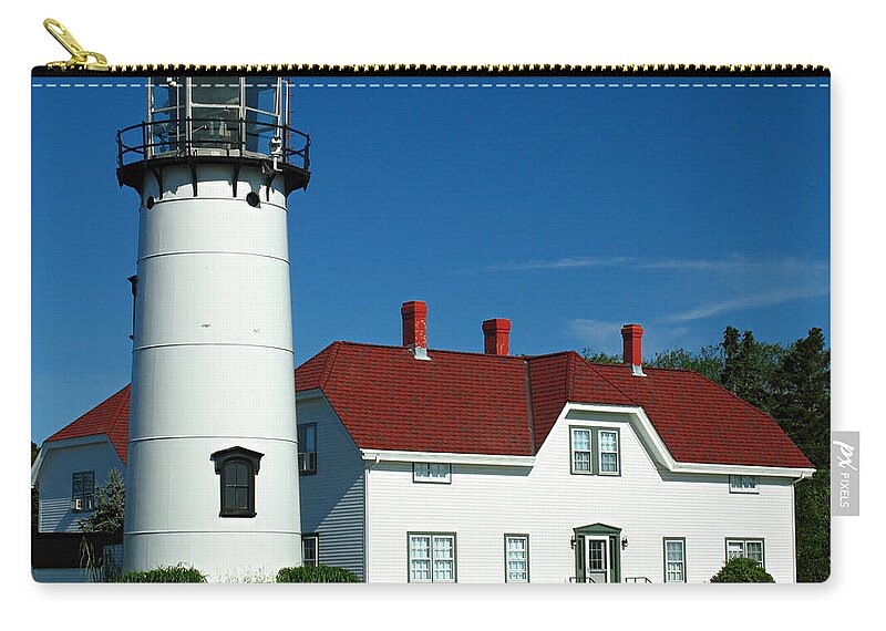 Lighthouse Zip Pouch featuring the photograph Chatham Lighthouse by Juergen Roth