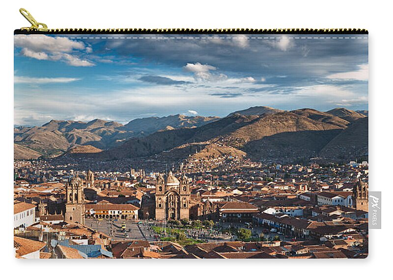 Above Zip Pouch featuring the photograph City of Cuzco #2 by U Schade