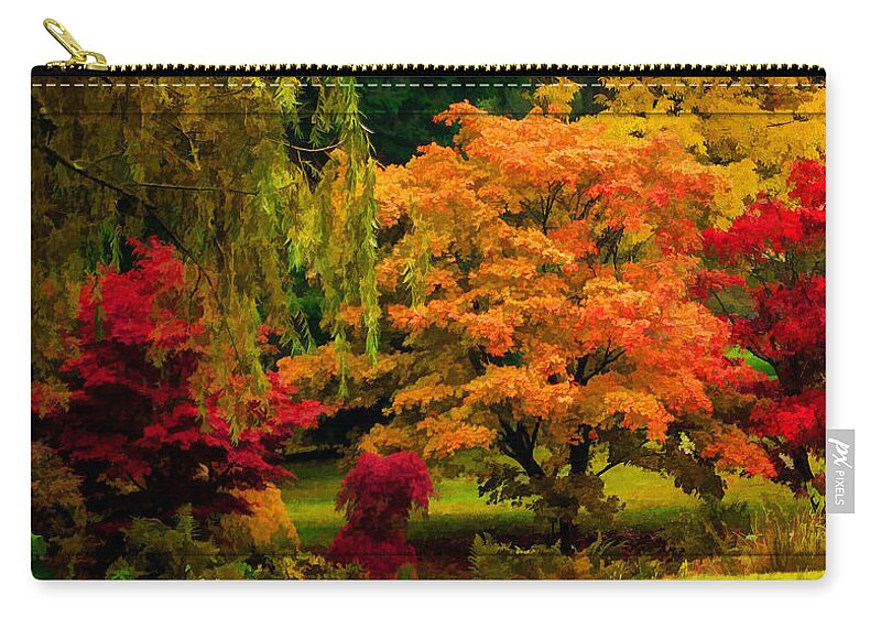 Autumn Zip Pouch featuring the photograph Colors Of Autumn - Seasons Art by Jordan Blackstone