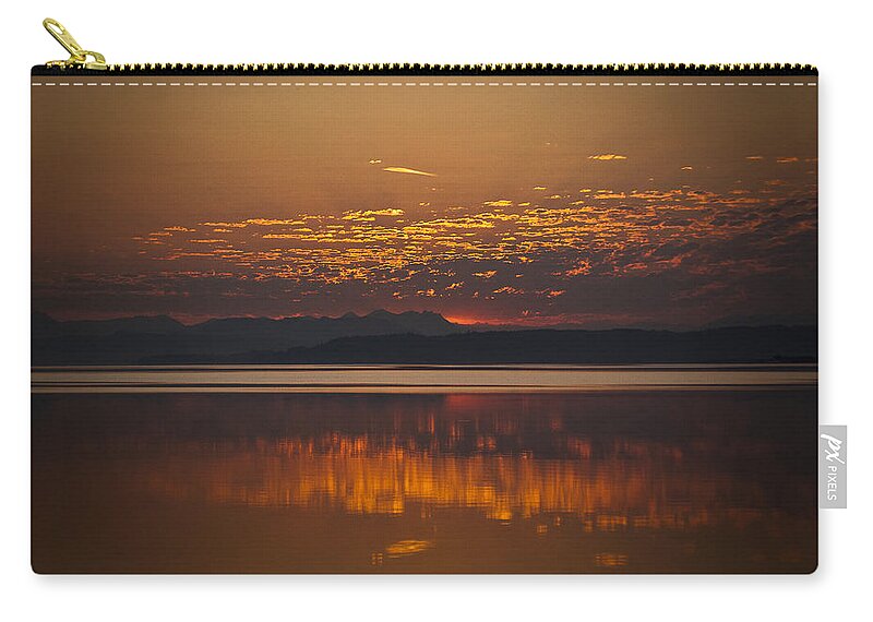 Landscape Zip Pouch featuring the photograph Early Morning Calm by Ron Roberts
